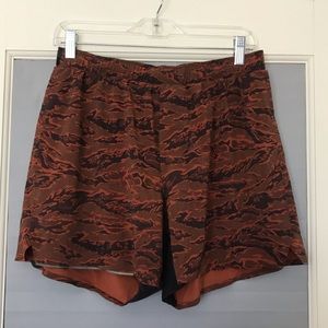 Lululemon Men’s Orange Camo Shorts